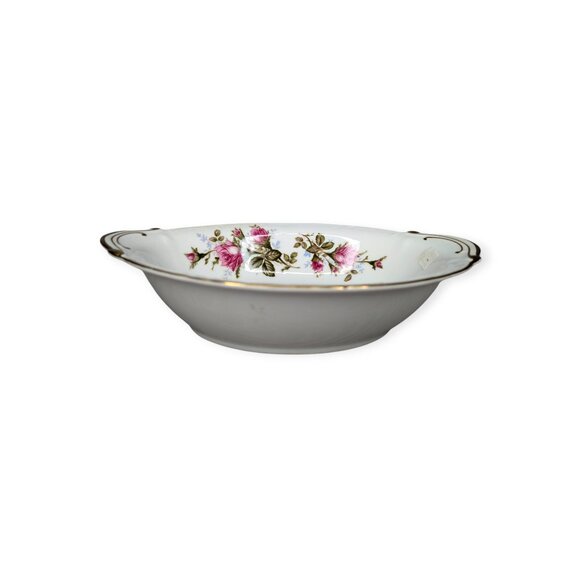 Vintage 1950s Royal Rose (Moss Rose) Fine China Japan Vegetable Serving Bowl - Picture 4 of 13